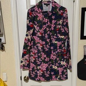 Floral summer car coat